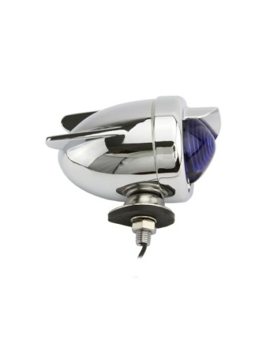 Rear Dummy Light Wings Chrome/Blue.